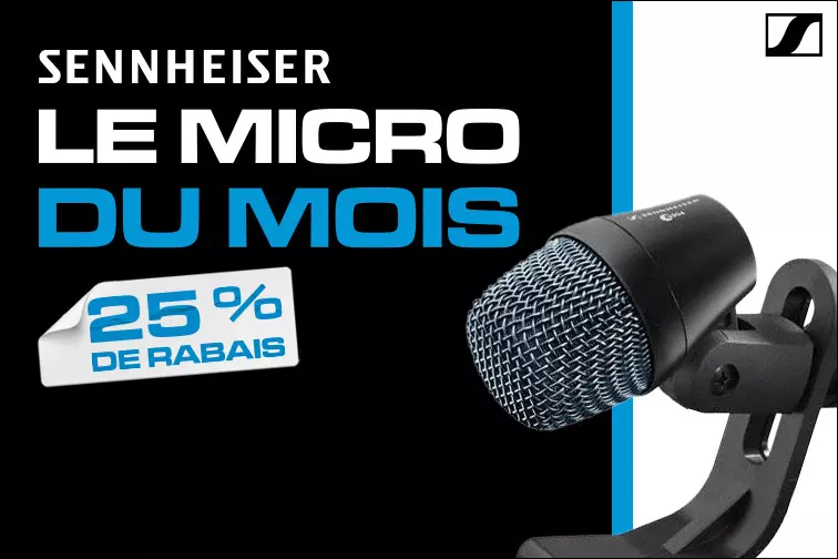 Obtenez un rabais de 25 %  lachat du micro du mois de Sennheiser